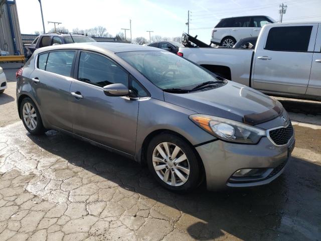 KNAFX5A89F5317615 - 2015 KIA FORTE EX GRAY photo 4