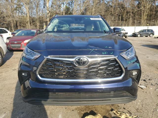 5TDYZRAH2MS535979 - 2021 TOYOTA HIGHLANDER LIMITED BLUE photo 5