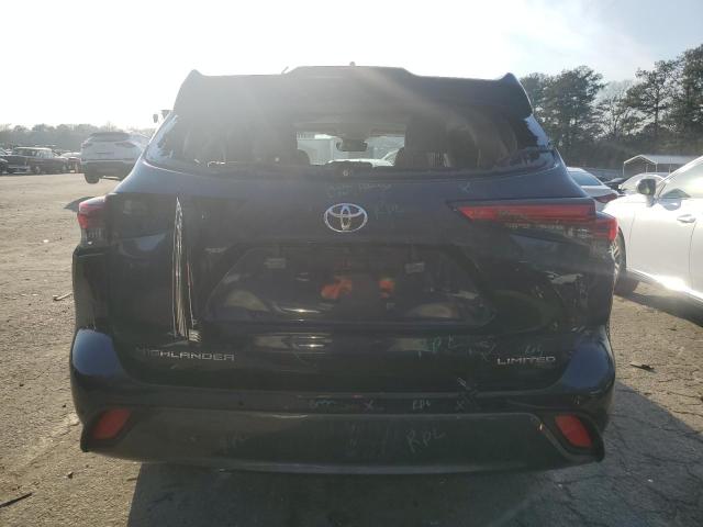 5TDYZRAH2MS535979 - 2021 TOYOTA HIGHLANDER LIMITED BLUE photo 6