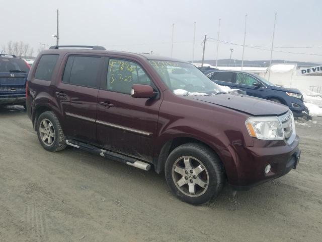 5FNYF4H93BB006326 - 2011 HONDA PILOT TOURING MAROON photo 4