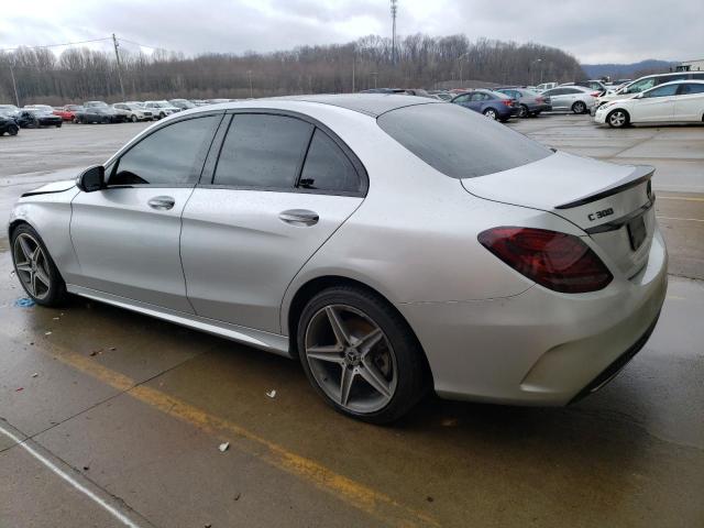 55SWF4KB7GU135937 - 2016 MERCEDES-BENZ C 300 4MATIC SILVER photo 2