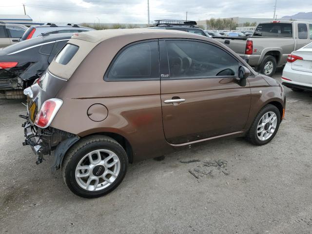 3C3CFFDRXCT347855 - 2012 FIAT 500 POP BROWN photo 3