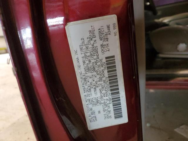 5TBRT34133S337419 - 2003 TOYOTA TUNDRA ACCESS CAB SR5 MAROON photo 12