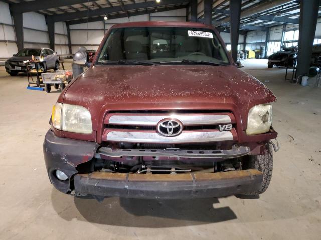 5TBRT34133S337419 - 2003 TOYOTA TUNDRA ACCESS CAB SR5 MAROON photo 5