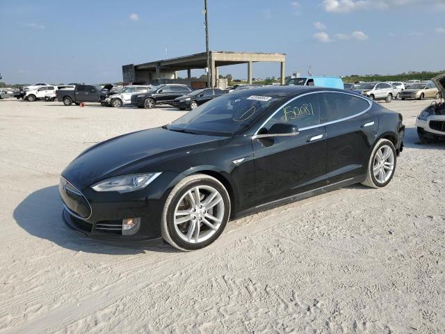 5YJSA1H16EFP32120 - 2014 TESLA MODEL S Սև լուսանկար 1