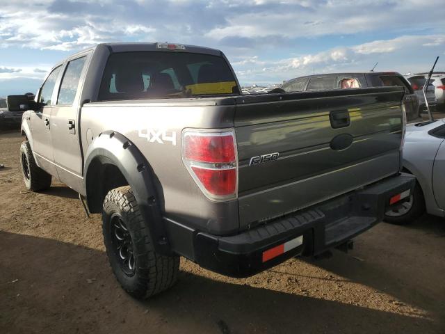 1FTEW1E89AKA98752 - 2010 FORD F150 SUPERCREW GRAY photo 2