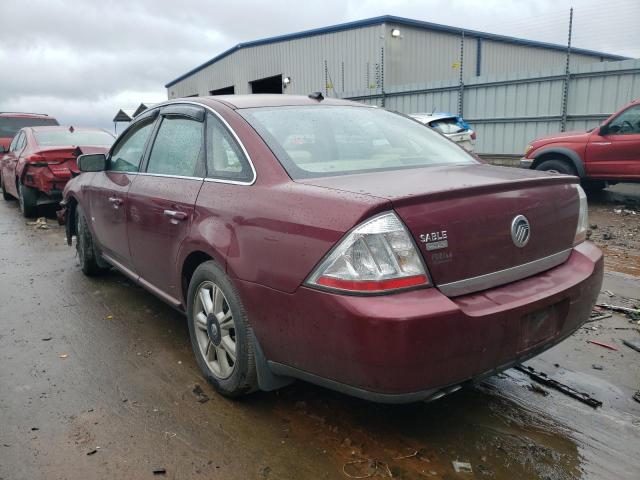 1MEHM42W48G611862 - 2008 MERCURY SABLE PREMIER BURGUNDY photo 2