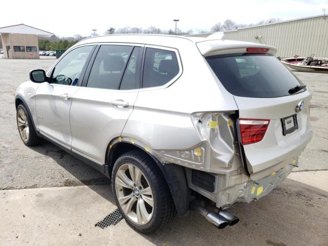 5UXWX7C50DL979169 - 2013 BMW X3 XDRIVE35I SILVER photo 2