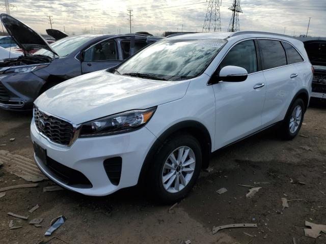 5XYPG4A32KG561503 - 2019 KIA SORENTO L WHITE photo 1