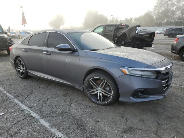 1HGCV2F90MA028821 - 2021 HONDA ACCORD TOURING GRAY photo 4