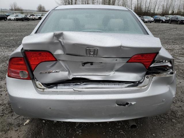 2HGFA16508H336403 - 2008 HONDA CIVIC LX SILVER photo 6