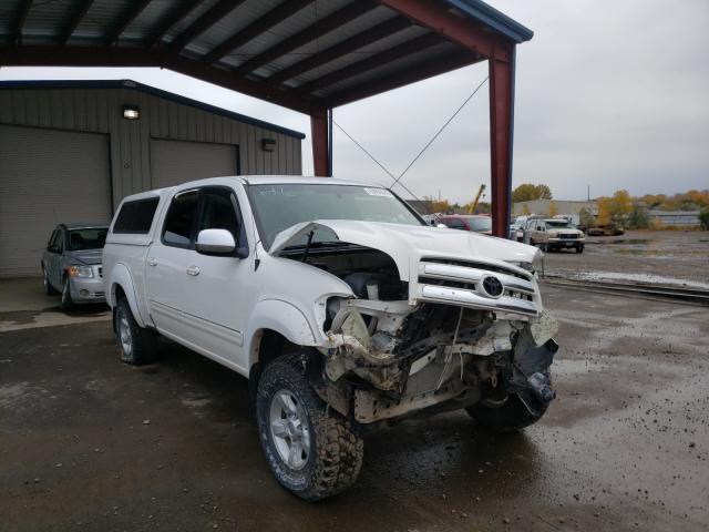 5TBDT44145S475702 - 2005 TOYOTA TUNDRA DOUBLE CAB SR5 WHITE photo 1