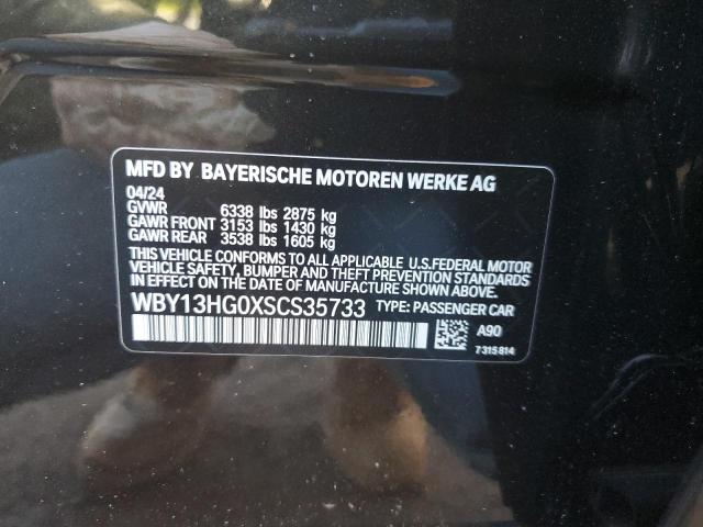 WBY13HG0XSCS35733 - 2025 BMW I5 XDRIVE 40 BLACK photo 12