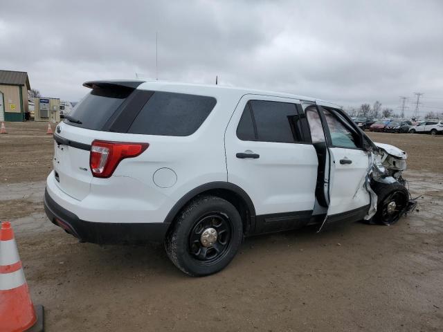 1FM5K8AR6GGA63807 - 2016 FORD EXPLORER POLICE INTERCEPTOR თეთრი ფოტო 3