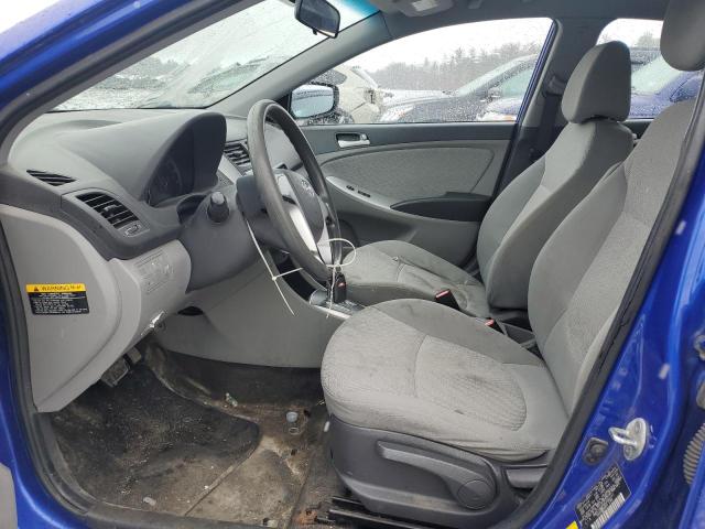 KMHCT4AE0DU422141 - 2013 HYUNDAI ACCENT GLS BLUE photo 7