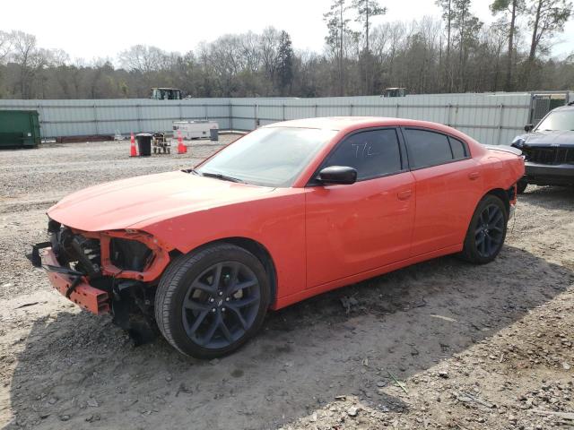 2C3CDXBG6MH608485 - 2021 DODGE CHARGER SXT ORANGE photo 1