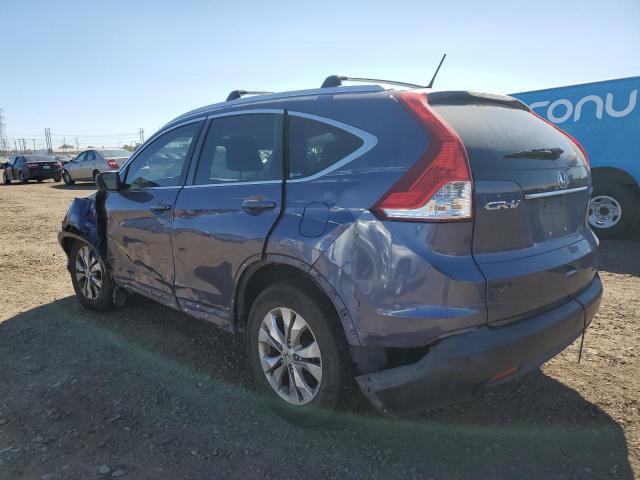 JHLRM4H5XCC006526 - 2012 HONDA CR-V EX BLUE photo 2