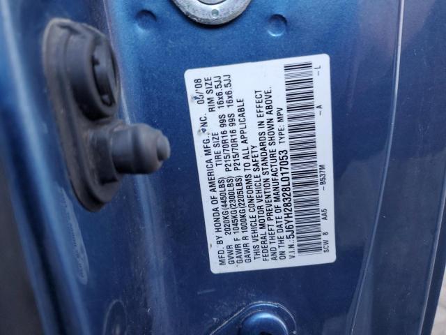 5J6YH28328L017053 - 2008 HONDA ELEMENT LX BLUE photo 13