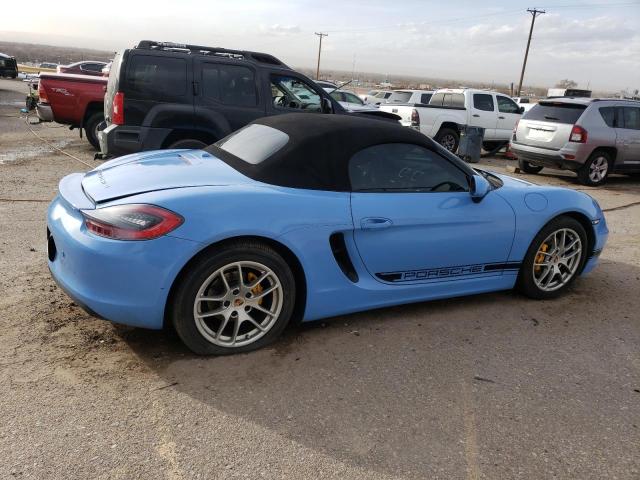 WP0CA2A80ES120127 - 2014 PORSCHE BOXSTER BLUE photo 3