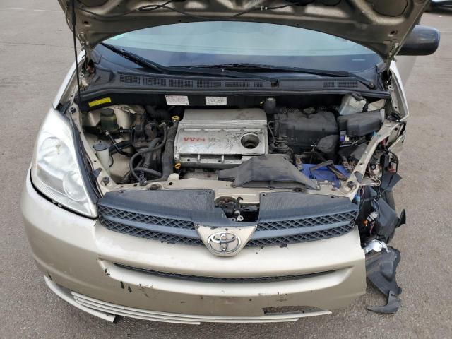 5TDZA23C14S084130 - 2004 TOYOTA SIENNA CE TAN photo 12