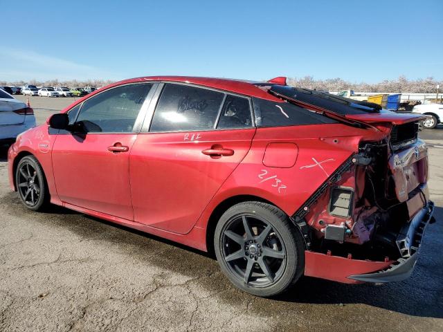 JTDKARFU4J3545901 - 2018 TOYOTA PRIUS RED photo 2