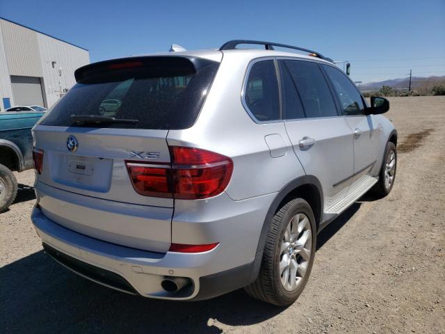 5UXZV4C54D0B14016 - 2013 BMW X5 XDRIVE35I SILVER photo 4