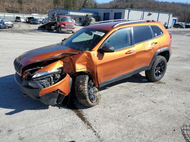 1C4PJMBS8GW235870 - 2016 JEEP CHEROKEE TRAILHAWK ORANGE photo 1