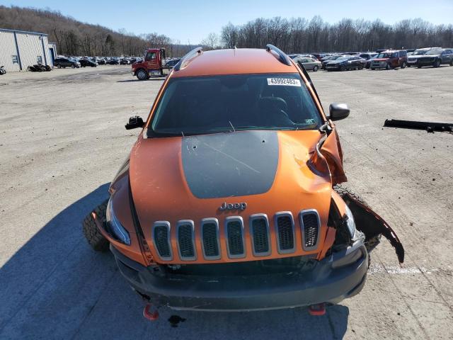 1C4PJMBS8GW235870 - 2016 JEEP CHEROKEE TRAILHAWK ORANGE photo 5