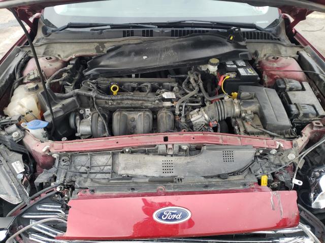 3FA6P0G70DR190208 - 2013 FORD FUSION S RED photo 11
