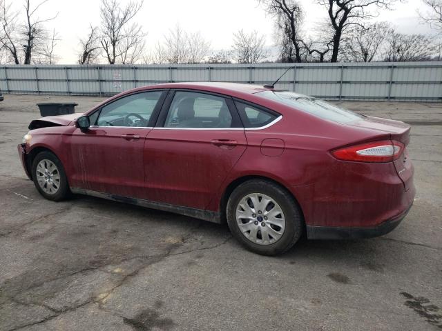 3FA6P0G70DR190208 - 2013 FORD FUSION S RED photo 2