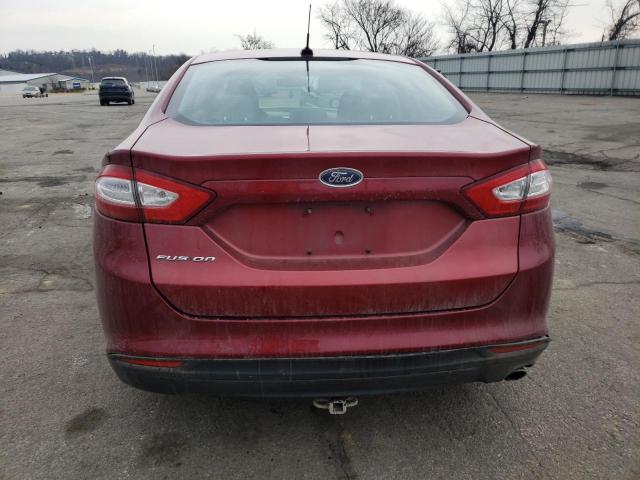 3FA6P0G70DR190208 - 2013 FORD FUSION S RED photo 6