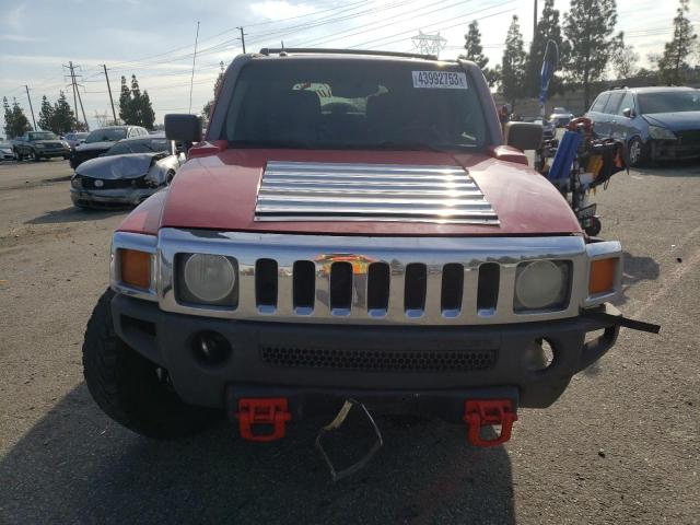 5GTDN136468108441 - 2006 HUMMER H3 RED photo 5