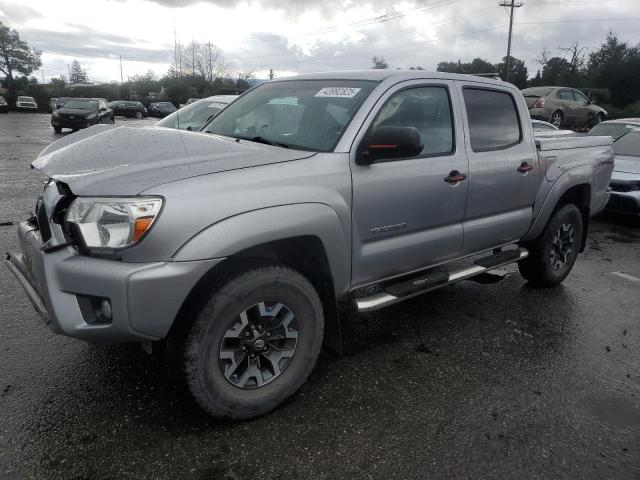 5TFJU4GN3FX069654 - 2015 TOYOTA TACOMA DOUBLE CAB PRERUNNER SILVER photo 1