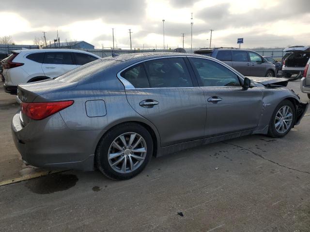 JN1AV7AP4EM690414 - 2014 INFINITI Q50 HYBRID PREMIUM GRAY photo 3