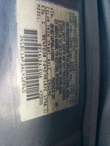 3N1BC1AP3AL412860 - 2010 NISSAN VERSA S GRAY photo 13