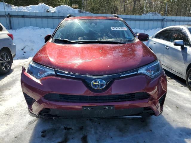 JTMRJREV9JD222186 - 2018 TOYOTA RAV4 HV LE RED photo 5