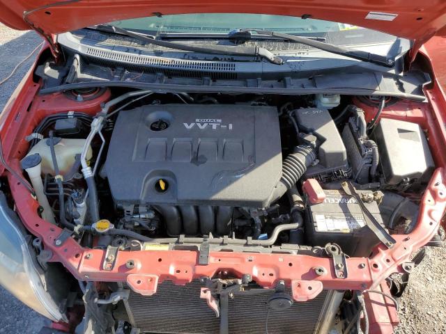 2T1BU4EE1AC316779 - 2010 TOYOTA COROLLA BASE RED photo 11