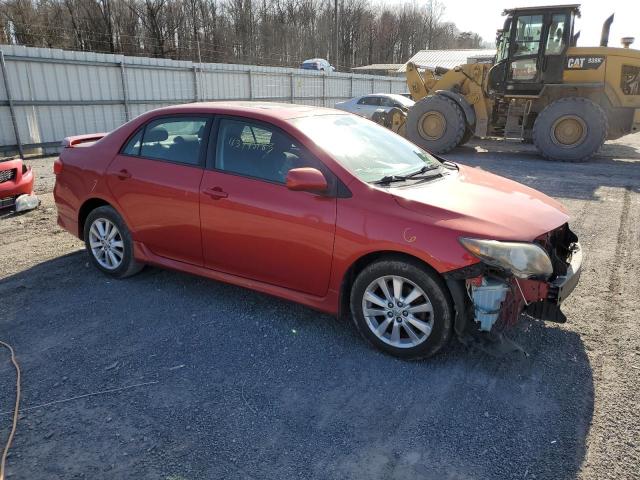 2T1BU4EE1AC316779 - 2010 TOYOTA COROLLA BASE RED photo 4