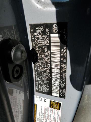 JTKJF5C74B3005236 - 2011 TOYOTA SCION TC ნაცრისფერი ფოტო 12