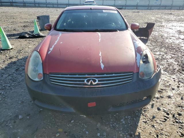 JNKCV54E85M422517 - 2005 INFINITI G35 RED photo 5