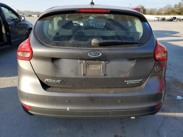 1FADP3N2XFL378445 - 2015 FORD FOCUS TITANIUM GRAY photo 6