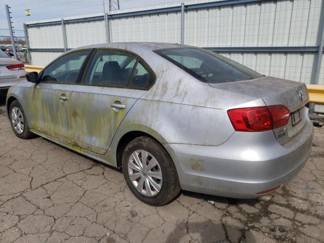 3VW1K7AJ9EM353627 - 2014 VOLKSWAGEN JETTA BASE SILVER photo 2