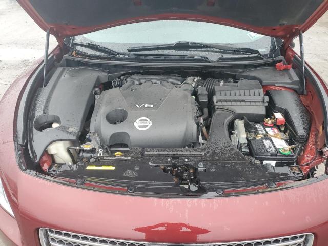 1N4AA5AP5AC825628 - 2010 NISSAN MAXIMA S BURGUNDY photo 11