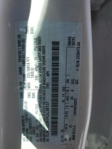 5LMCJ2D91KUL38137 - 2019 LINCOLN MKC SELECT Weiß Foto 13