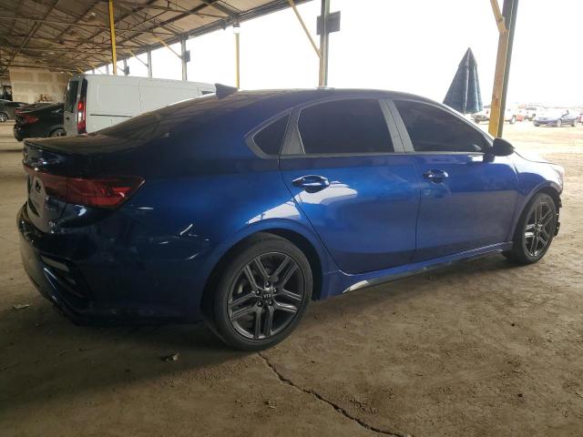 3KPF34AD6ME276416 - 2021 KIA FORTE GT LINE BLUE photo 3