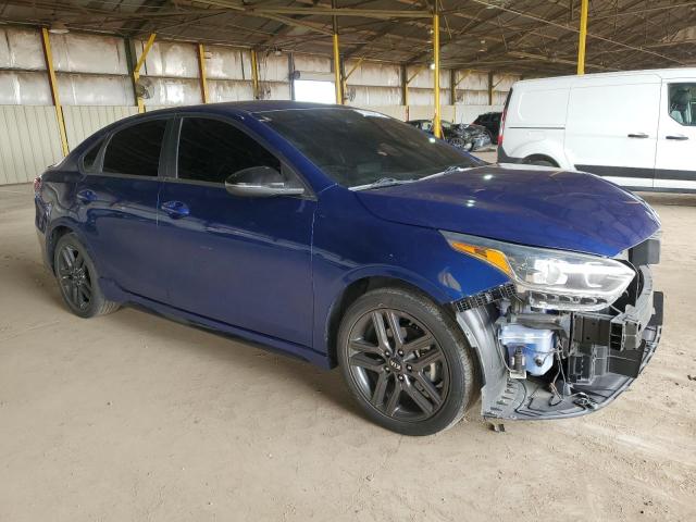 3KPF34AD6ME276416 - 2021 KIA FORTE GT LINE BLUE photo 4