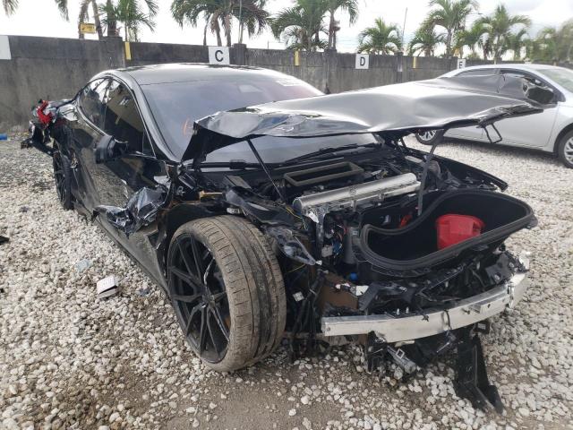 5YJSA1E68MF430729 - 2021 TESLA MODEL S Schwarz Foto 1