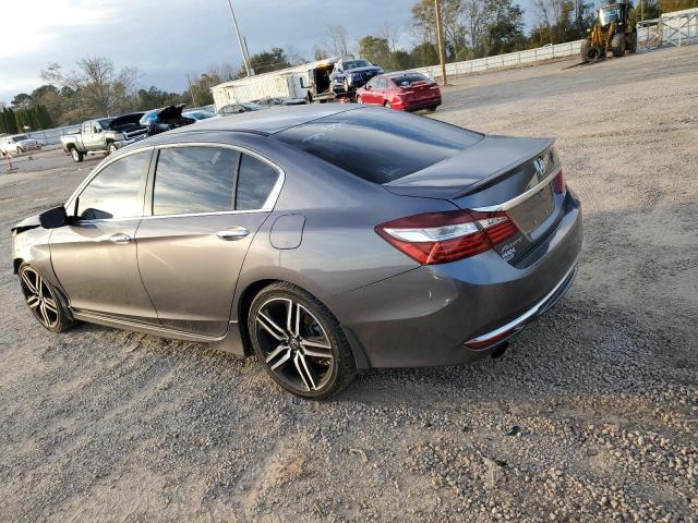 1HGCR2F55GA081116 - 2016 HONDA ACCORD SPORT GRAY photo 2