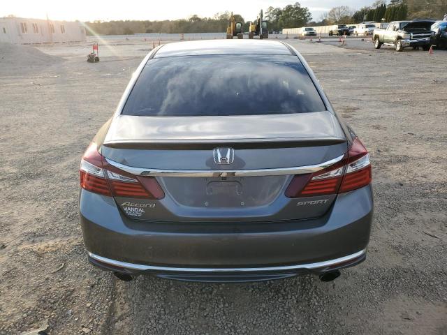 1HGCR2F55GA081116 - 2016 HONDA ACCORD SPORT GRAY photo 6