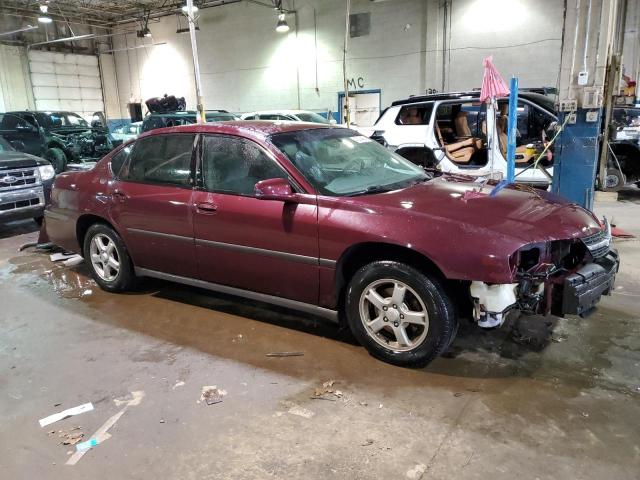 2G1WF52E739185553 - 2003 CHEVROLET IMPALA BURGUNDY photo 4